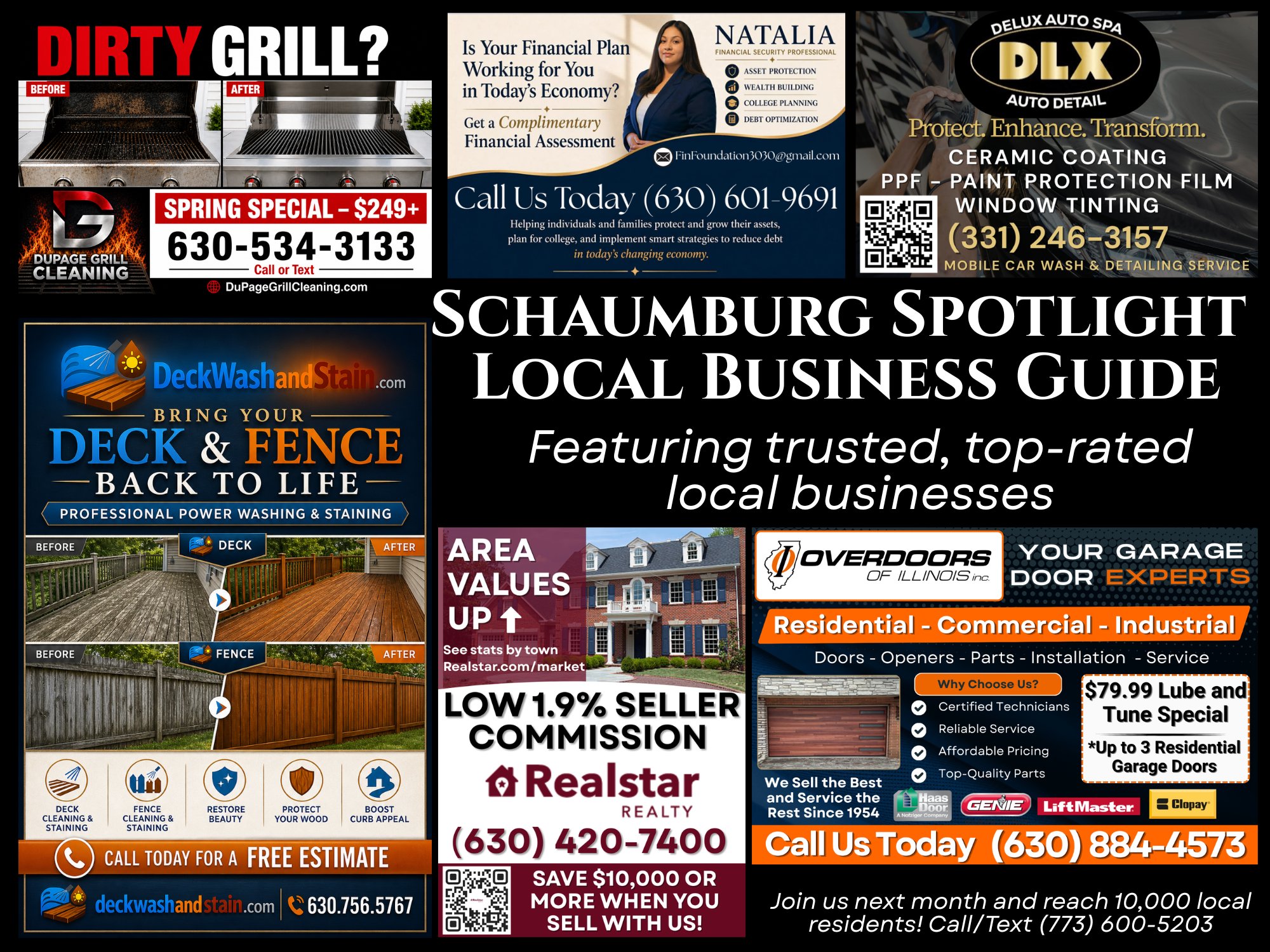Schaumburg Spotlight mailer — Local Business Guide